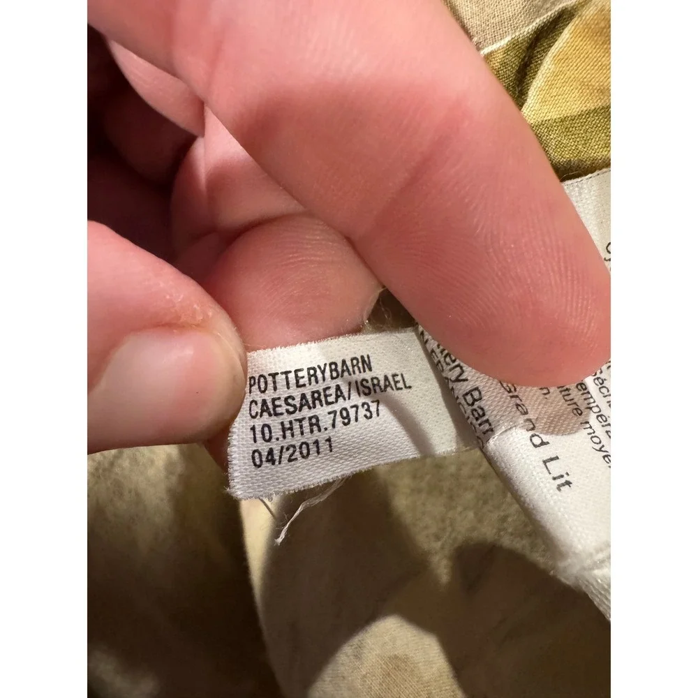 Pottery Barn Delphine King Duvet Cover Pomegranate Floral Organic Cotton Retired